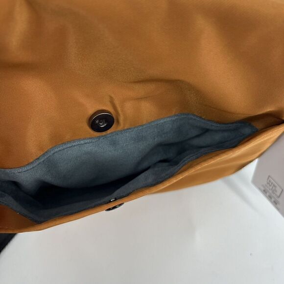 IHKWIP Purse Rust Brown Foldover Saddle Bag Crossbody RFID Cardholder Travel Zip - Picture 8 of 9